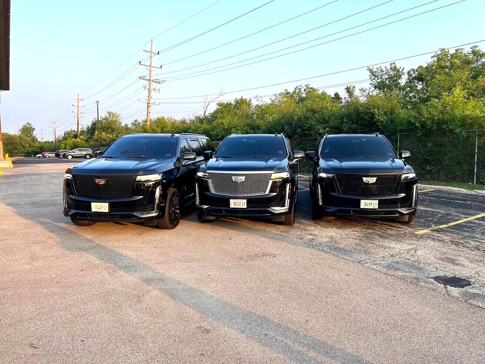 Cadillac Escalade ESV for wedding party transport