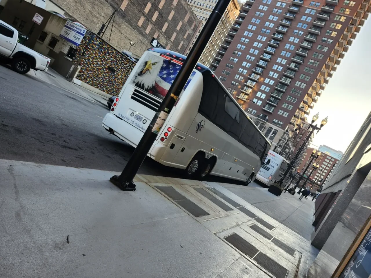 56-passenger motor coach for Barrington corporate and wedding shuttles