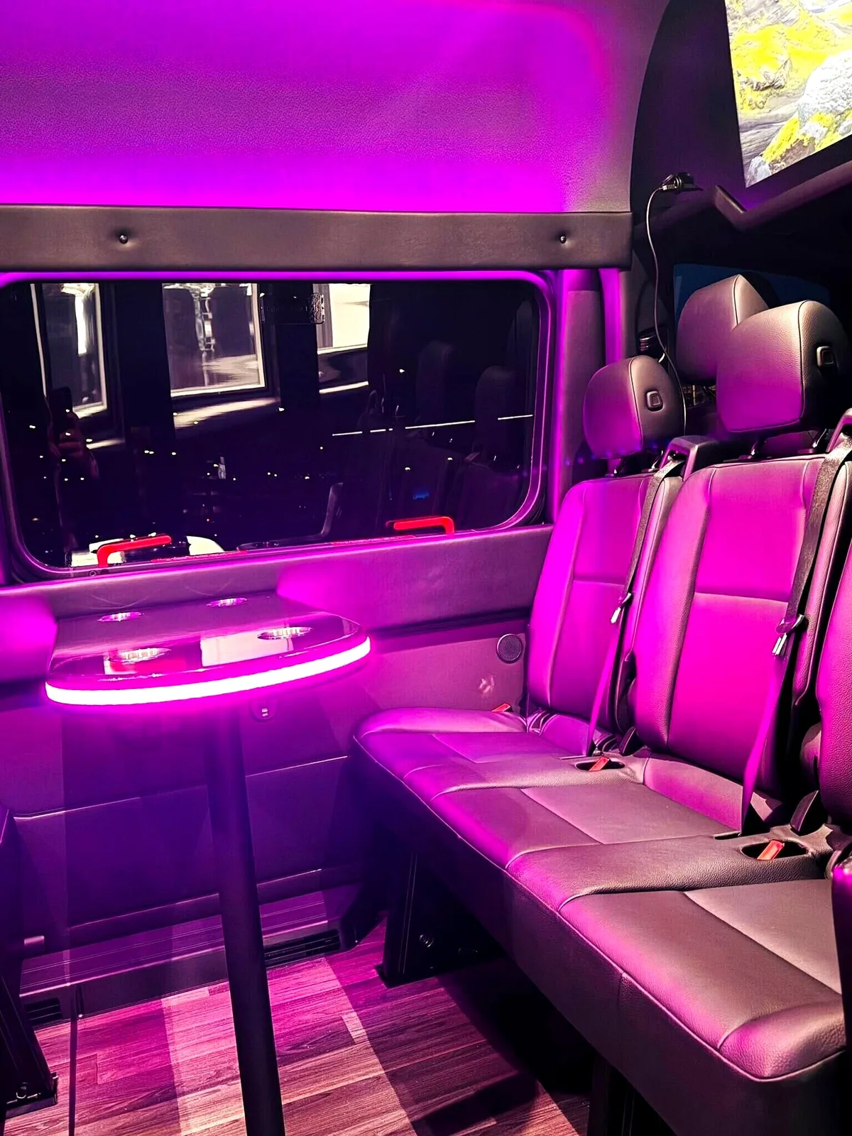 Mercedes Sprinter van interior, sprinter van rental Barrington
